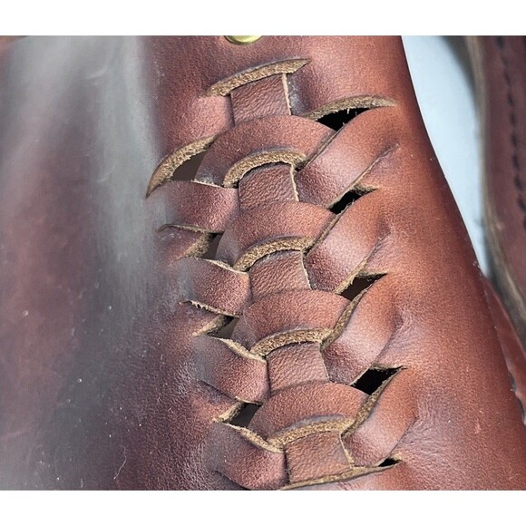 Zora of St.Thomas Handmade Brown Leather Fisherman Sandals Vibram Sole Mens 9 main image 11